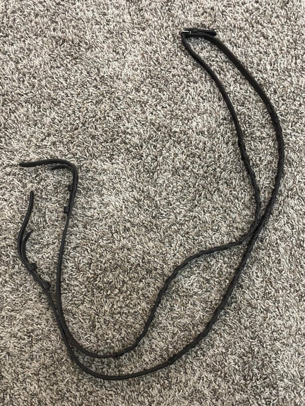 NEW Shires Avignon Leather Fancy Stitched English Reins, Havana Brown, Pony Size